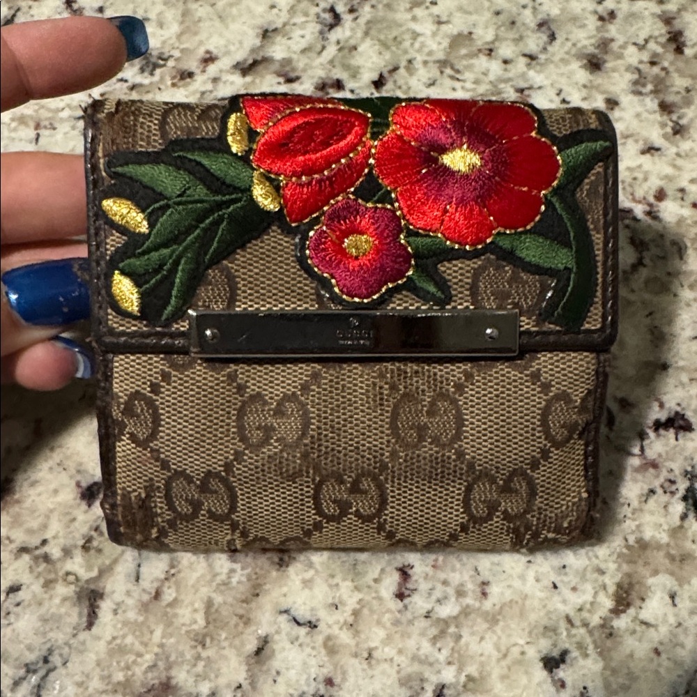 Gucci GG blooms Floral Wallet fair - Picture 3 of 14
